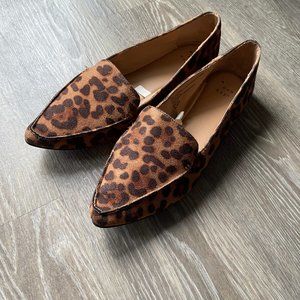 Leopard Cheetah Print Pointy Toe Flats 9